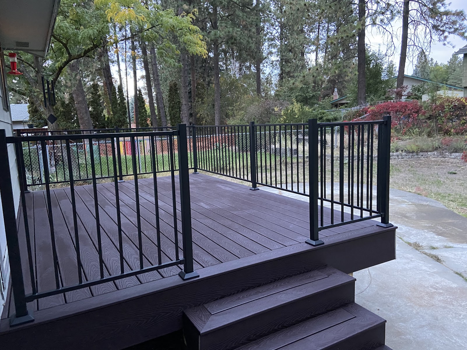 Trex Decking with Fortress Handrail